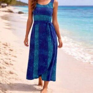 BOULEVARD DE PARIS Hawaiian Maxi Dress - M